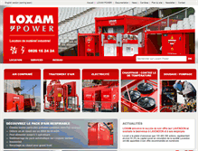 Tablet Screenshot of loxam-power.com